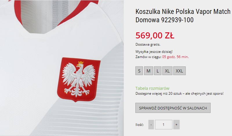 koszulka reprezentacji Polski cena