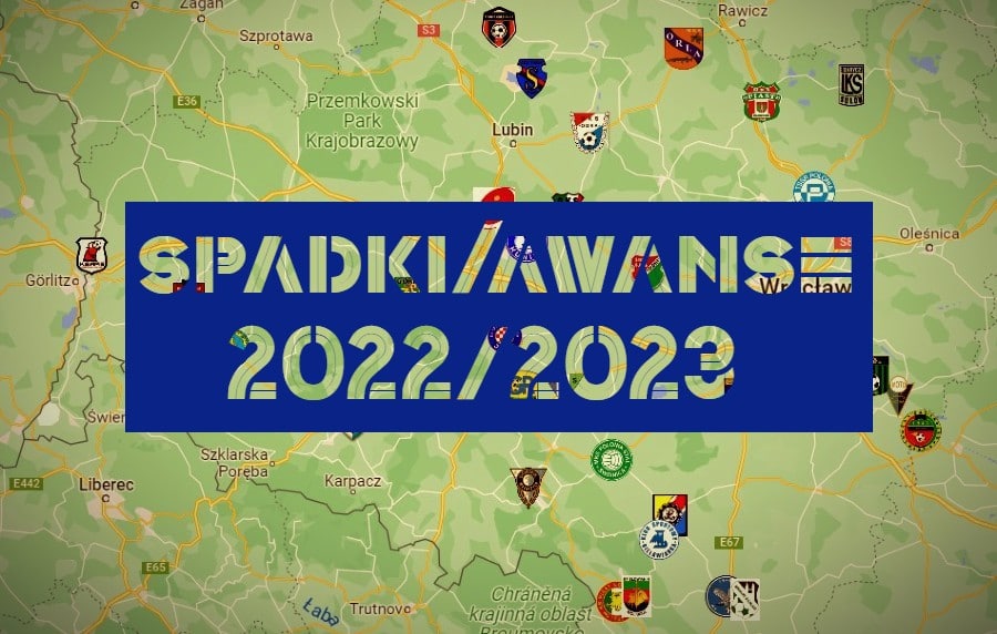 spadki awanse sezon 2022/23